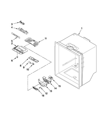 Refrigerator liner parts