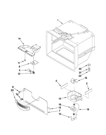 Freezer liner parts