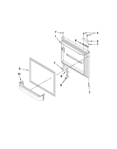 Freezer door parts