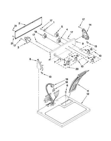 Top and console parts
