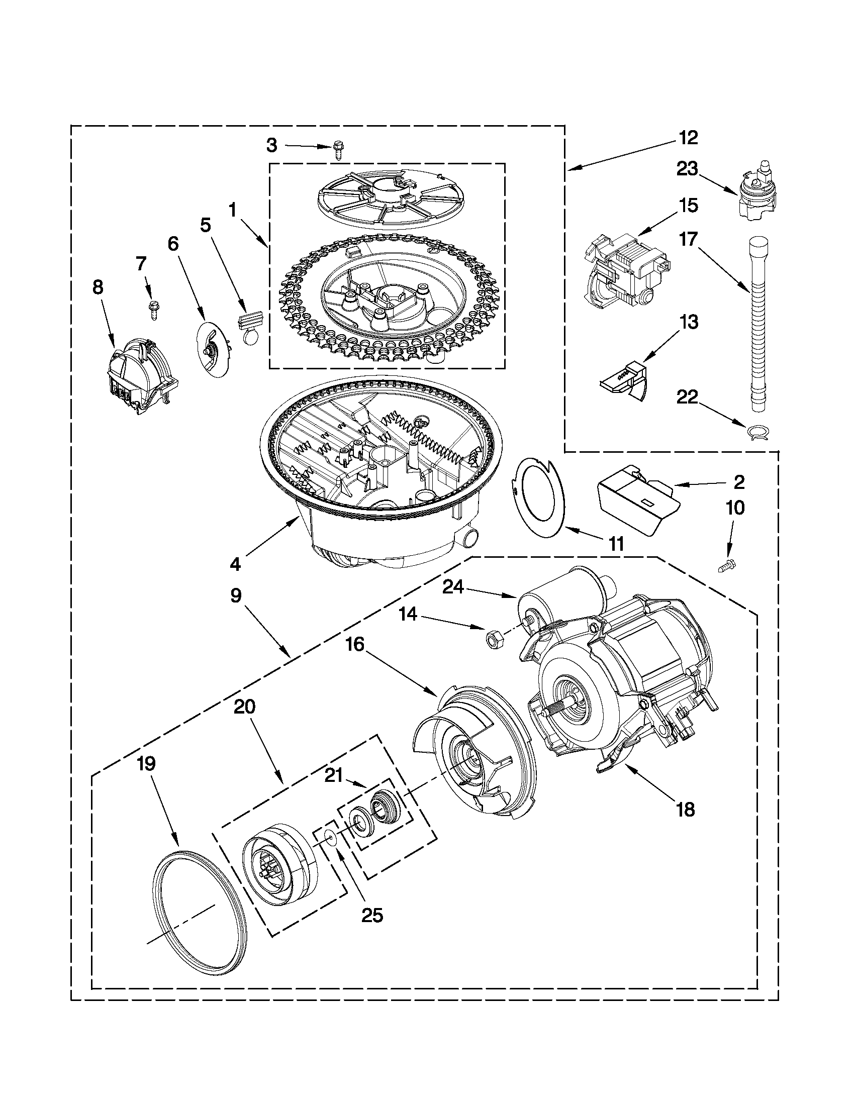 Pump and motor parts