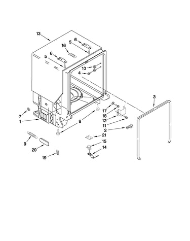 Tub and frame parts