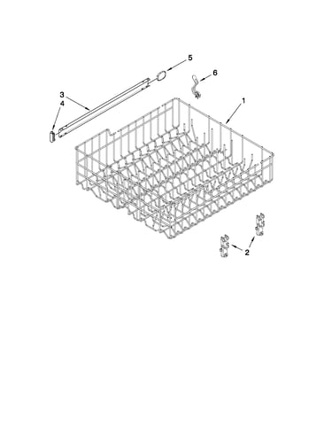 Upper rack and track parts