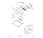 Kenmore 11076002011 top and console parts diagram