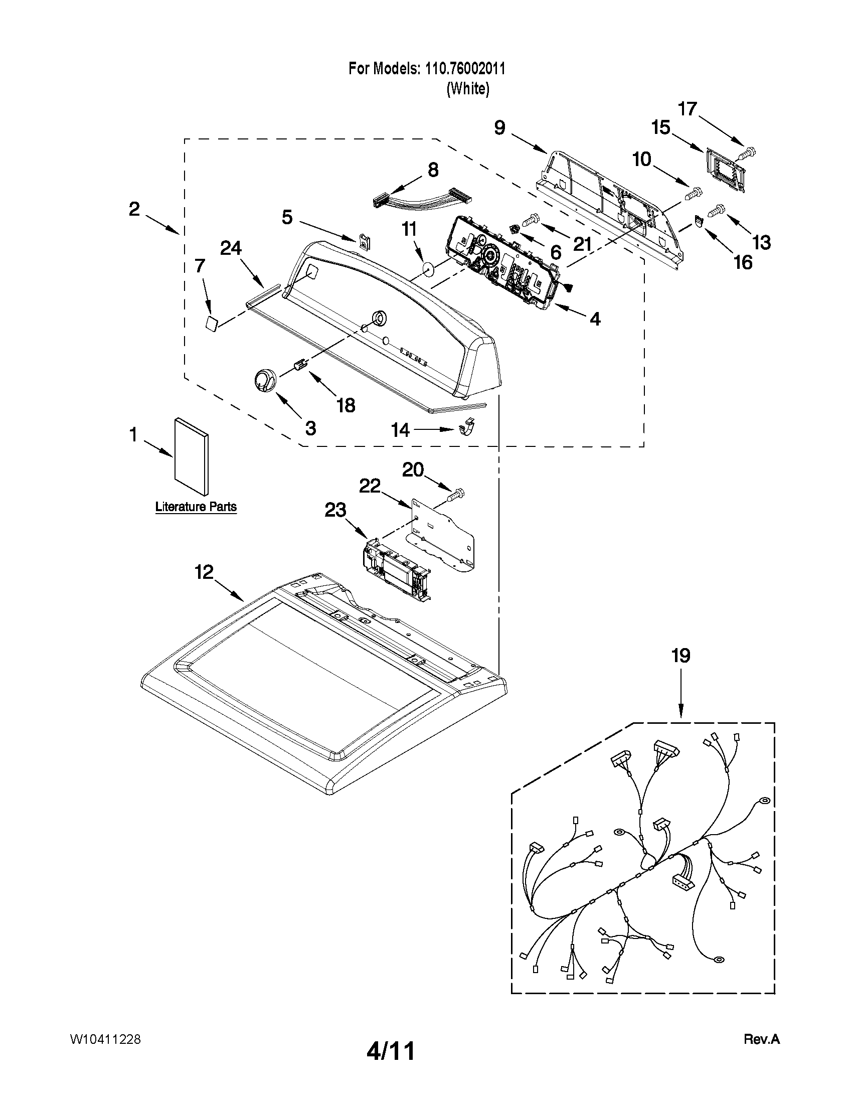 Top and console parts
