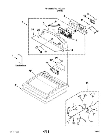 Top and console parts