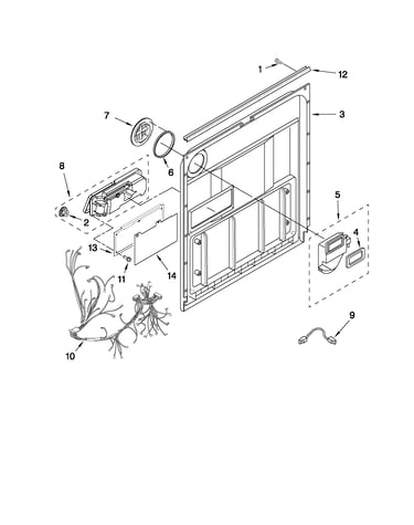 Door and latch parts