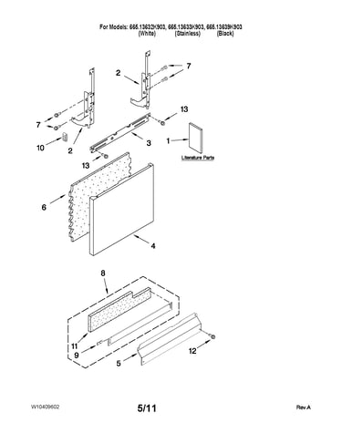 Door and panel parts