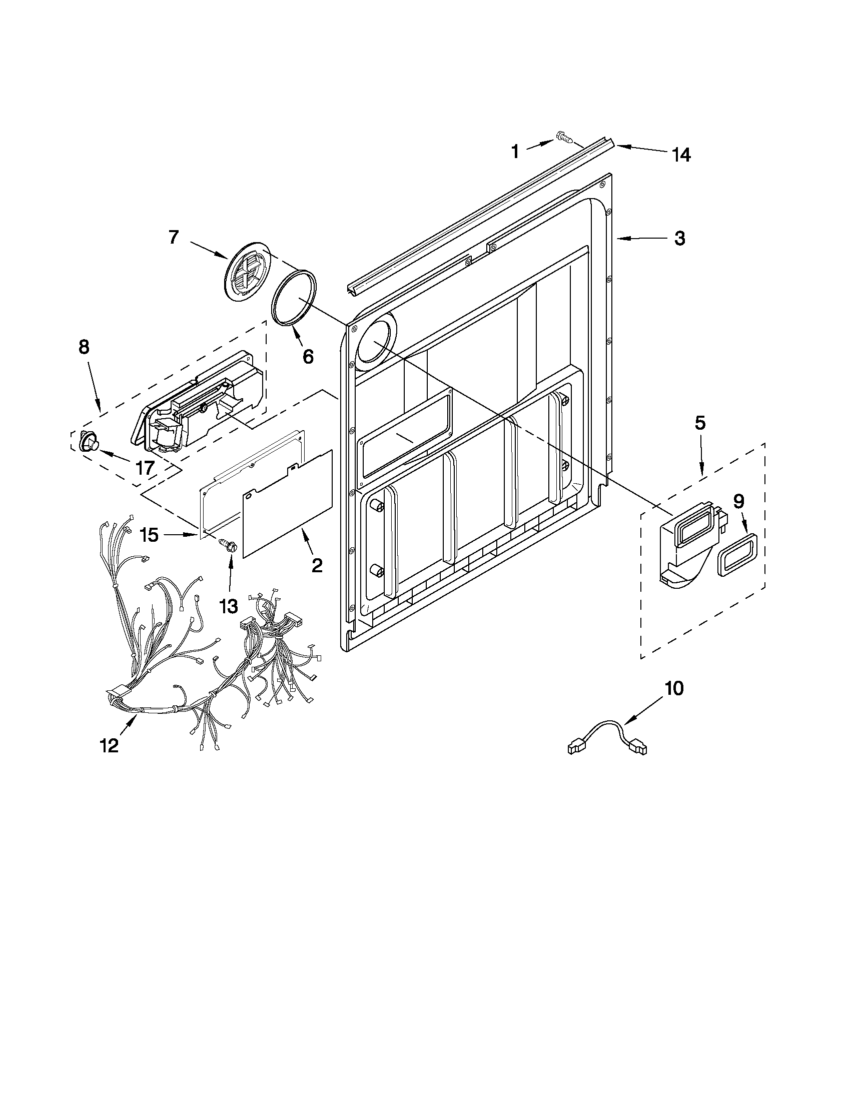 Door and latch parts