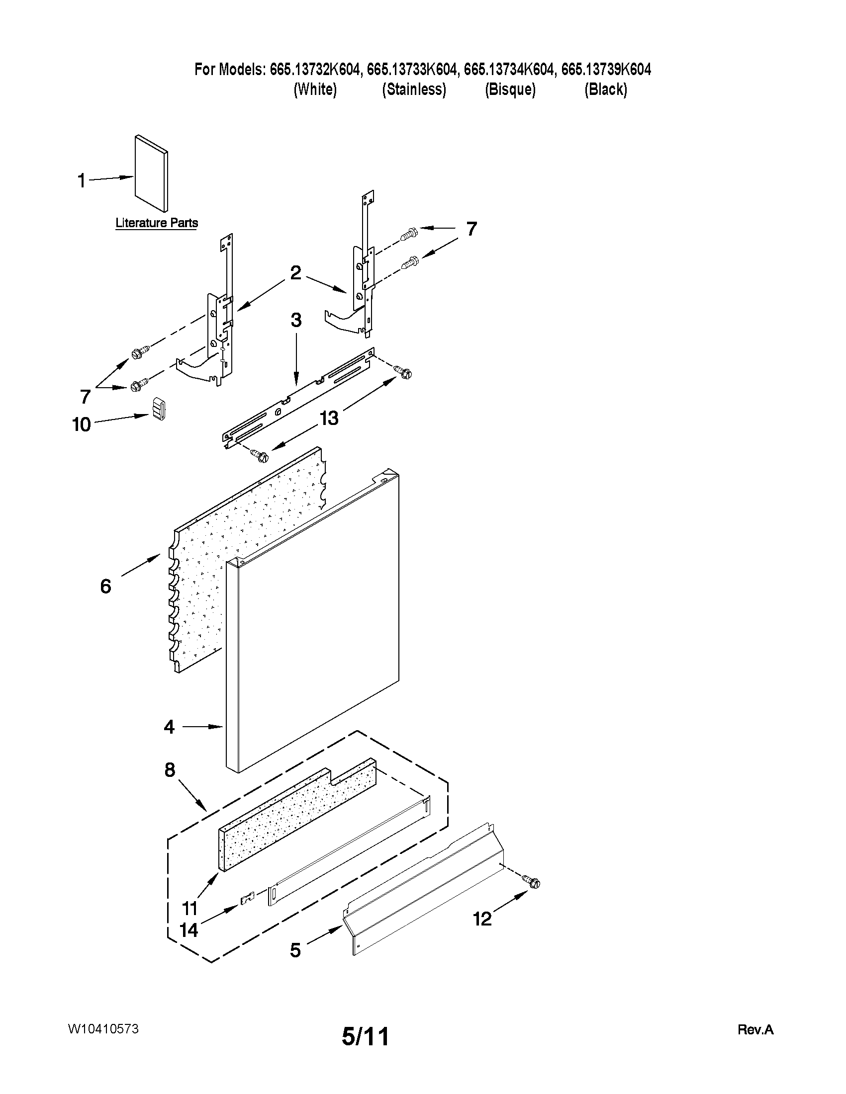 Door and panel parts