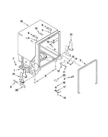 Tub and frame parts