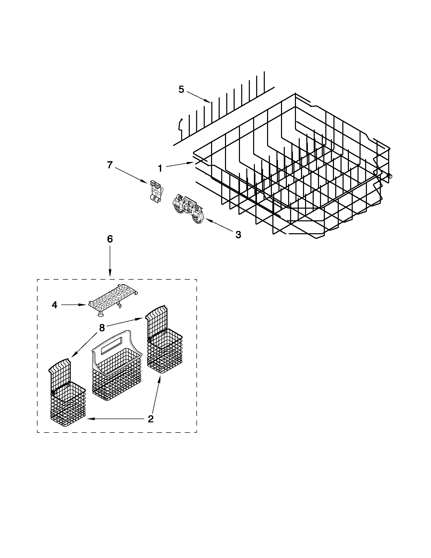 LOWER RACK PARTS