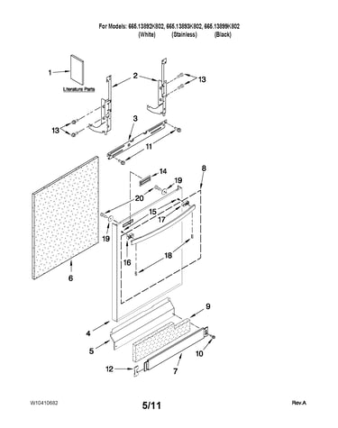 Door and panel parts
