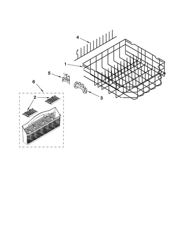 Lower rack parts