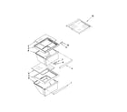 Kenmore 10650228010 refrigerator shelf parts diagram