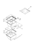Refrigerator shelf parts