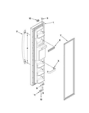 Freezer door parts