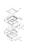 Refrigerator shelf parts