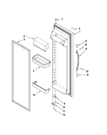 Refrigerator door parts