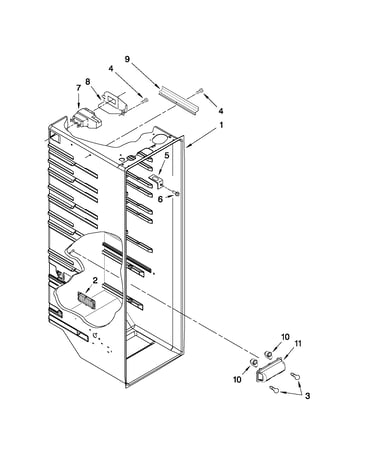 Refrigerator liner parts