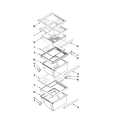 Kenmore 10641263802 refrigerator shelf parts diagram