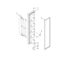 Kenmore 10641263802 freezer door parts diagram