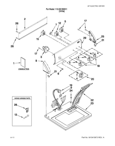 Top and console parts
