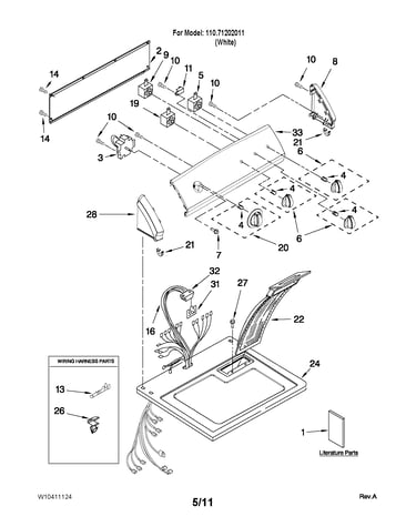 Top and console parts