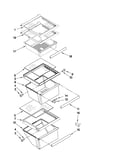 Refrigerator shelf parts