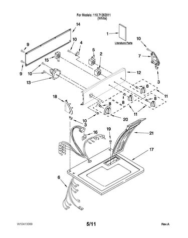 Top and console parts
