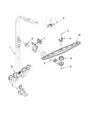 Upper wash and rinse parts