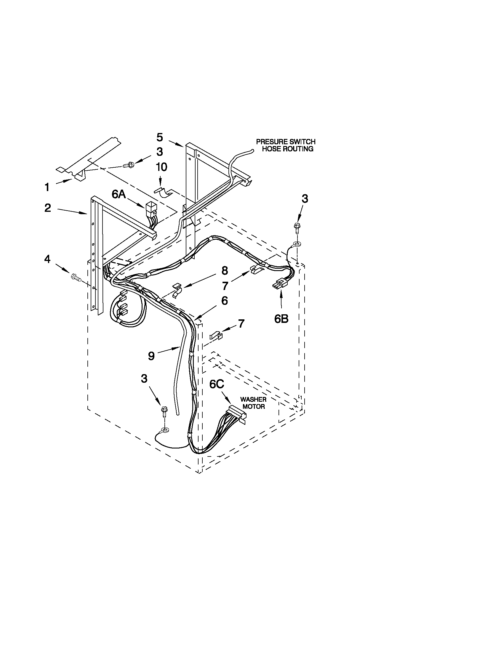 Dryer support and washer parts