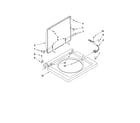 Kenmore 11088732799 washer top and lid parts diagram