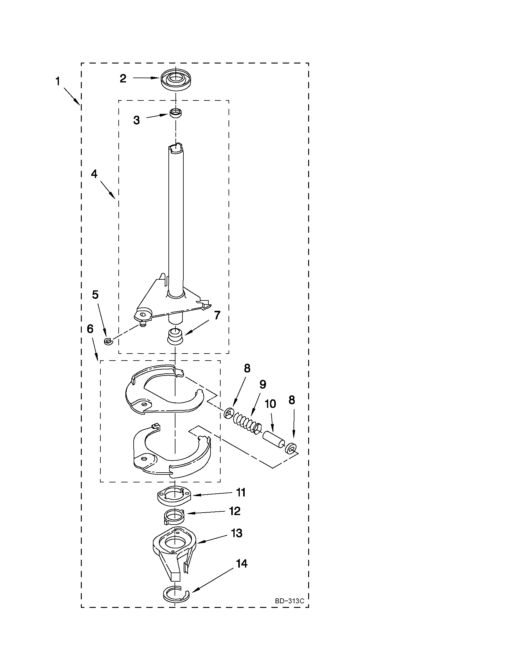 Brake and drive tube parts