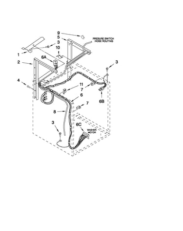 Dryer support and washer parts