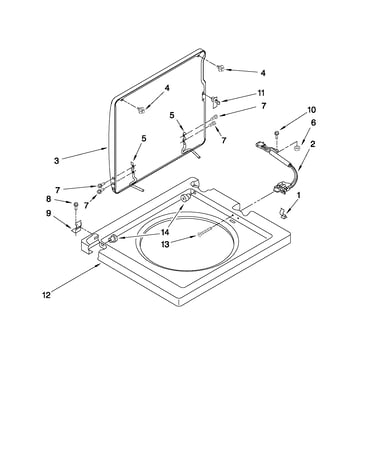 Washer top and lid parts