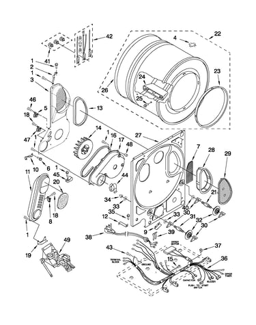 Dryer bulkhead parts