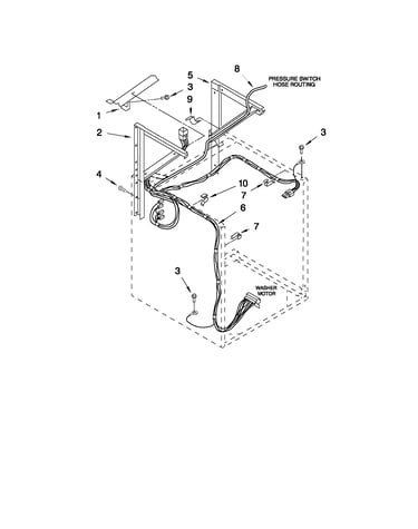 Dryer support and washer parts
