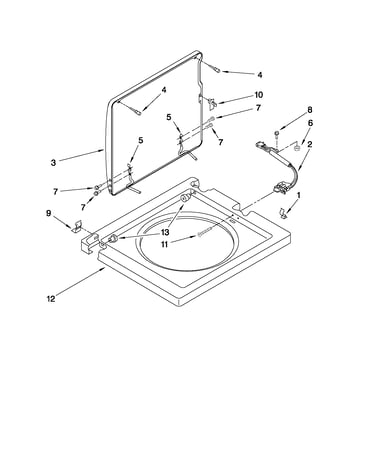 Washer top and lid parts