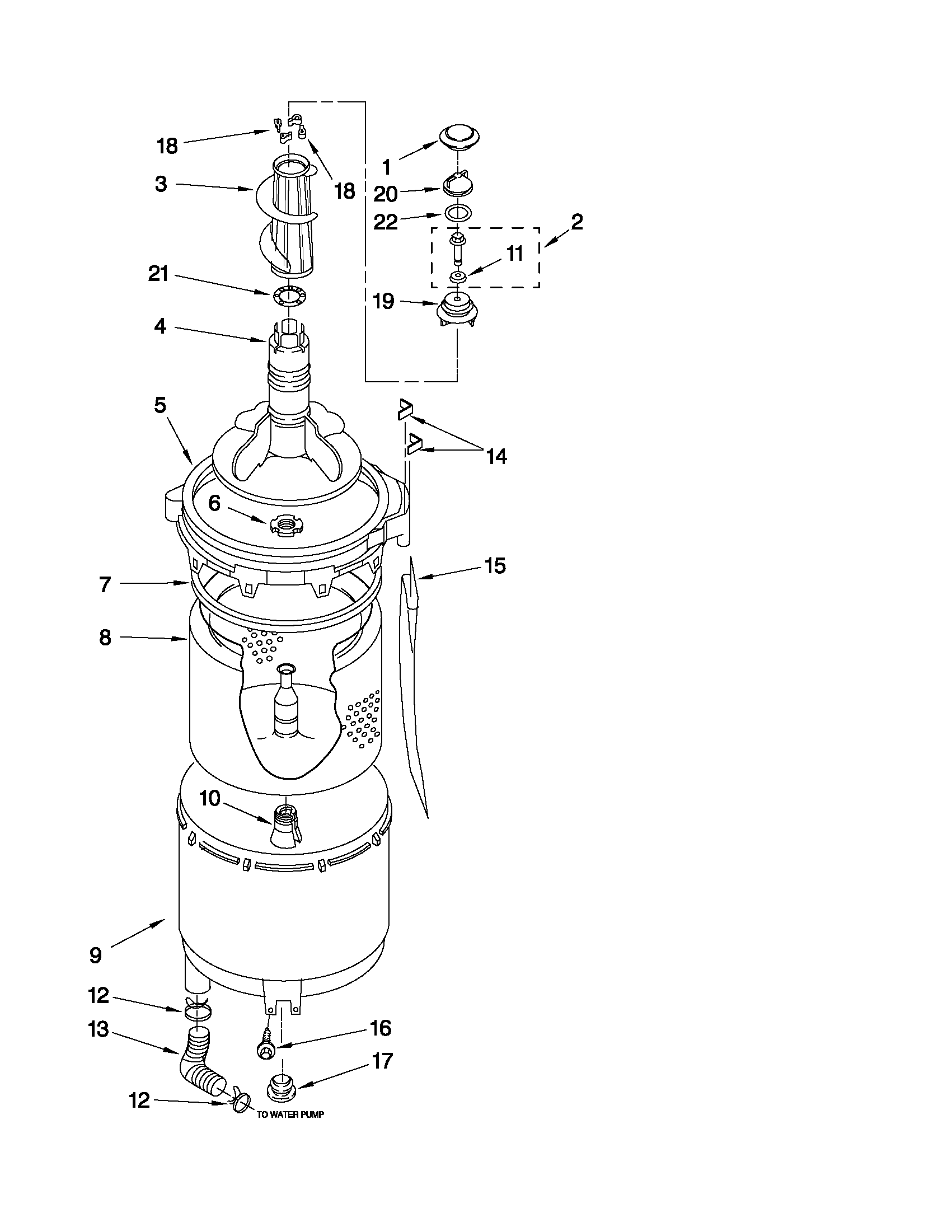 TUB AND BASKET PARTS