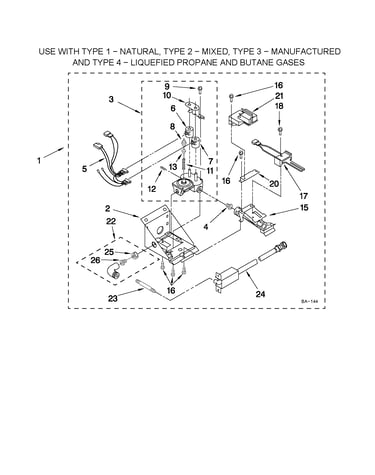 3402856 burner assembly