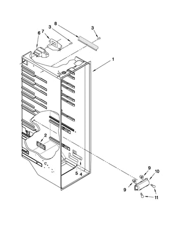 Refrigerator liner parts