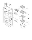 Freezer liner parts