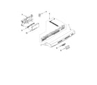Kenmore 66515033K110 control panel and latch parts diagram