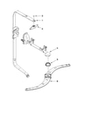 Upper wash and rinse parts