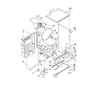 Kenmore 1101820299 dryer cabinet and motor parts diagram