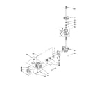 Kenmore 1101820299 brake, clutch, gearcase, motor and pump parts diagram