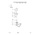 Kenmore 66513619102 motor and drive parts diagram