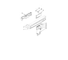 Kenmore 66517749K014 control panel and latch parts diagram