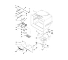 Kenmore 59667252601 freezer liner parts diagram
